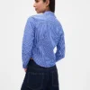 Camisa ajustada corta de algodón orgánico