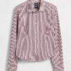 Camisa ajustada corta de algodón orgánico