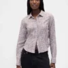 Camisa ajustada de franela a cuadros