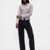 Camisa ajustada de franela a cuadros