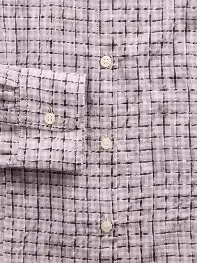 Camisa ajustada de franela a cuadros