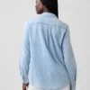 Camisa clásica de mezclilla de algodón orgánico