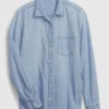 Camisa clásica de mezclilla de algodón orgánico