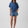 Camisa de campamento oversize de mezclilla ultrasuave