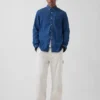 Camisa de mezclilla con bolsillos