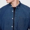 Camisa de mezclilla con bolsillos