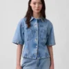 Camisa de mezclilla ultrasuave con bolsillos