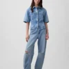 Camisa de mezclilla ultrasuave con bolsillos
