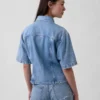 Camisa de mezclilla ultrasuave con bolsillos