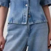 Camisa de mezclilla ultrasuave con bolsillos