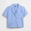 Camisa de pijama corta de popelín
