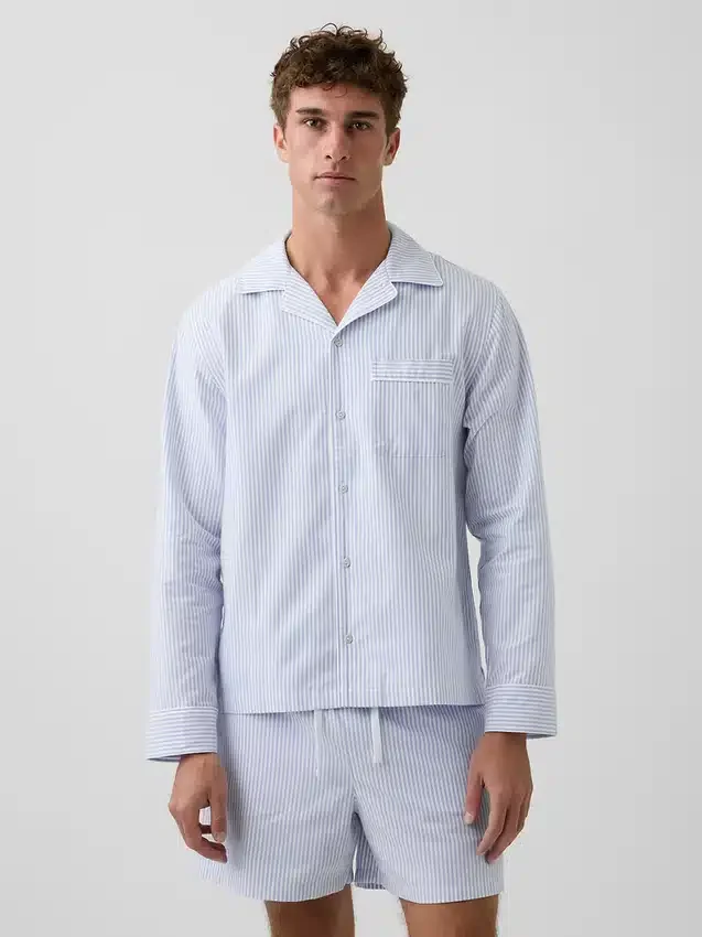 Camisa de pijama de corte holgado