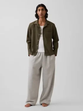 Camisa de pijama de corte holgado