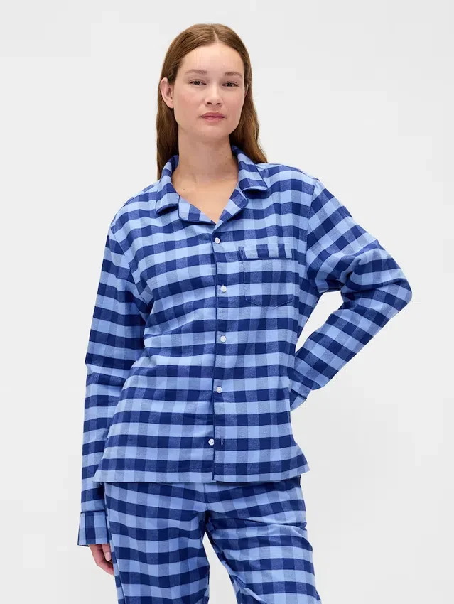 Camisa de pijama de franela para adultos, la más suave