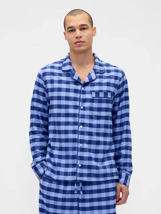 Camisa de pijama de franela para adultos, la más suave