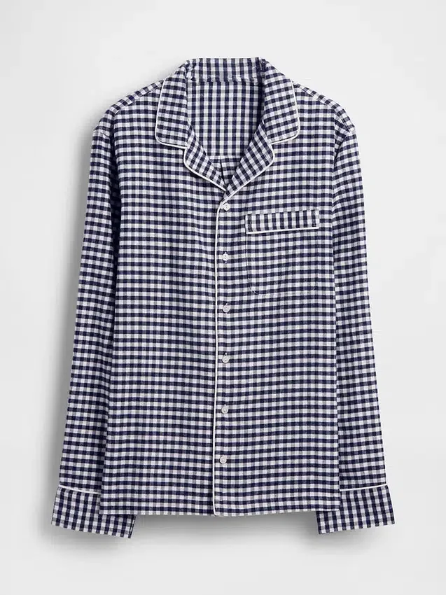 Camisa de pijama de franela para adultos, la más suave