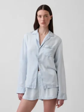 Camisa de pijama de popelín