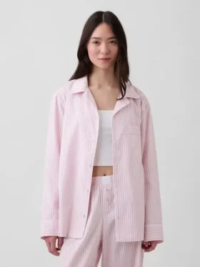 Camisa de pijama de popelín
