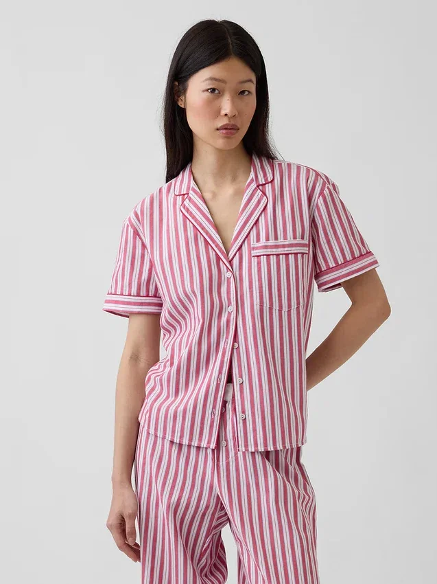 Camisa de pijama de popelín