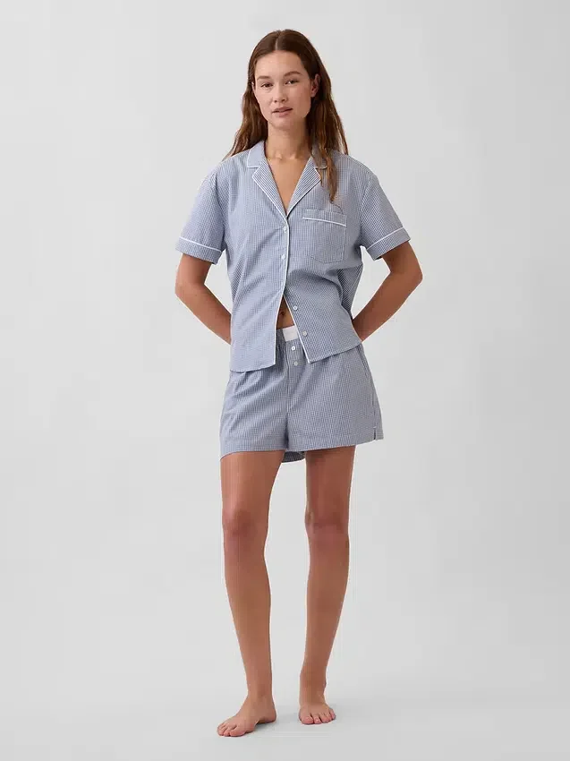 Camisa de pijama de popelín