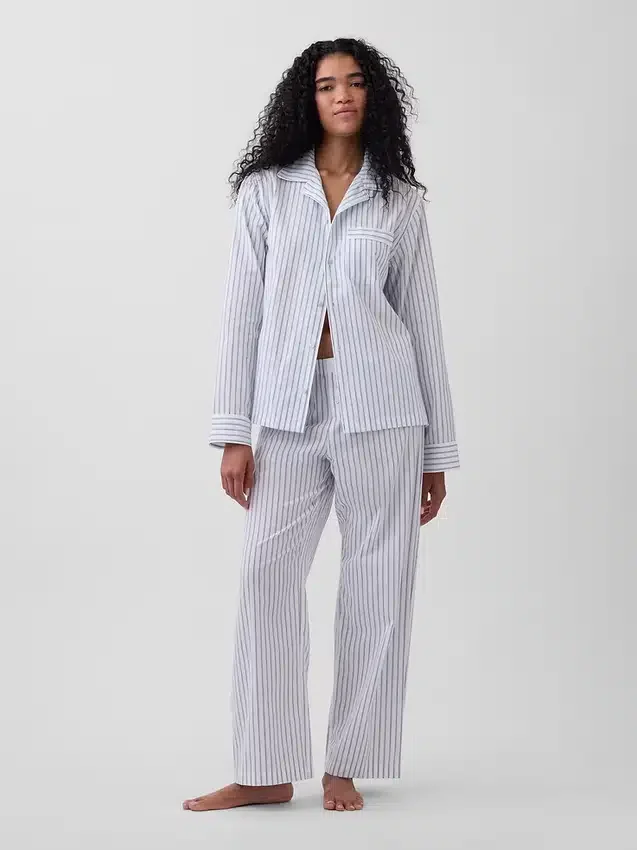 Camisa de pijama de popelín