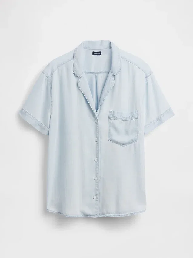 Camisa de pijama de popelín