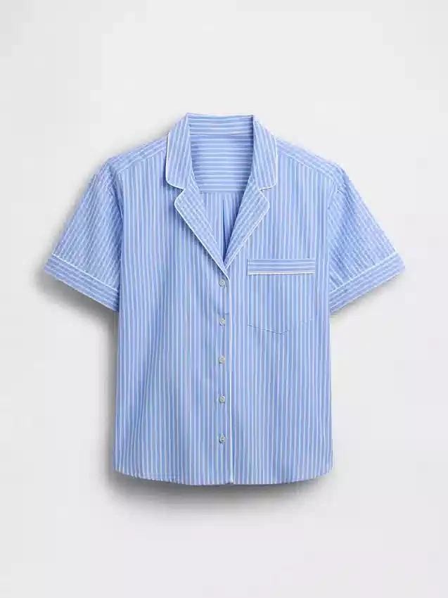 Camisa de pijama de popelín