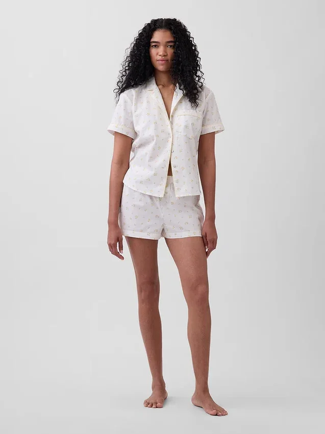 Camisa de pijama de popelín