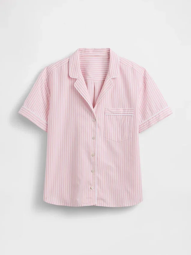 Camisa de pijama de popelín