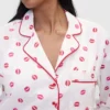 Camisa de pijama holgada de popelín «Kiss» de GAP × Summer Fridays