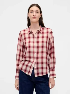 Camisa de voile a cuadros