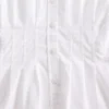 Camisa entallada de popelín de algodón orgánico