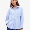 Camisa grande de algodón orgánico tipo Oxford