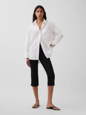 Camisa grande de algodón orgánico tipo Oxford
