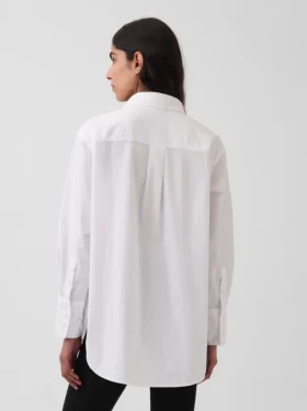 Camisa grande de algodón orgánico tipo Oxford
