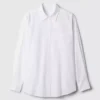 Camisa grande de algodón orgánico tipo Oxford