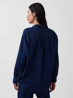 Camisa grande de mezclilla