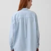 Camisa grande de mezclilla
