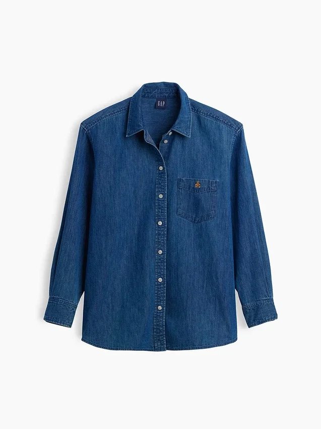 Camisa grande de mezclilla