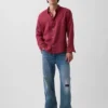 Camisa holgada 100 % lino