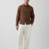 Camisa holgada 100 % lino