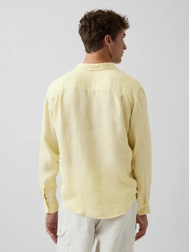 Camisa holgada 100 % lino