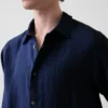 Camisa holgada 100 % lino
