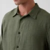 Camisa holgada 100 % lino