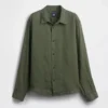 Camisa holgada 100 % lino