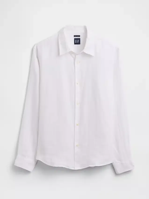 Camisa holgada 100 % lino