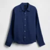 Camisa holgada 100 % lino
