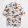 Camisa holgada con cuello camp