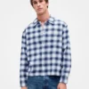 Camisa holgada de franela de algodón orgánico