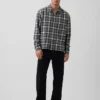 Camisa holgada de franela de algodón orgánico